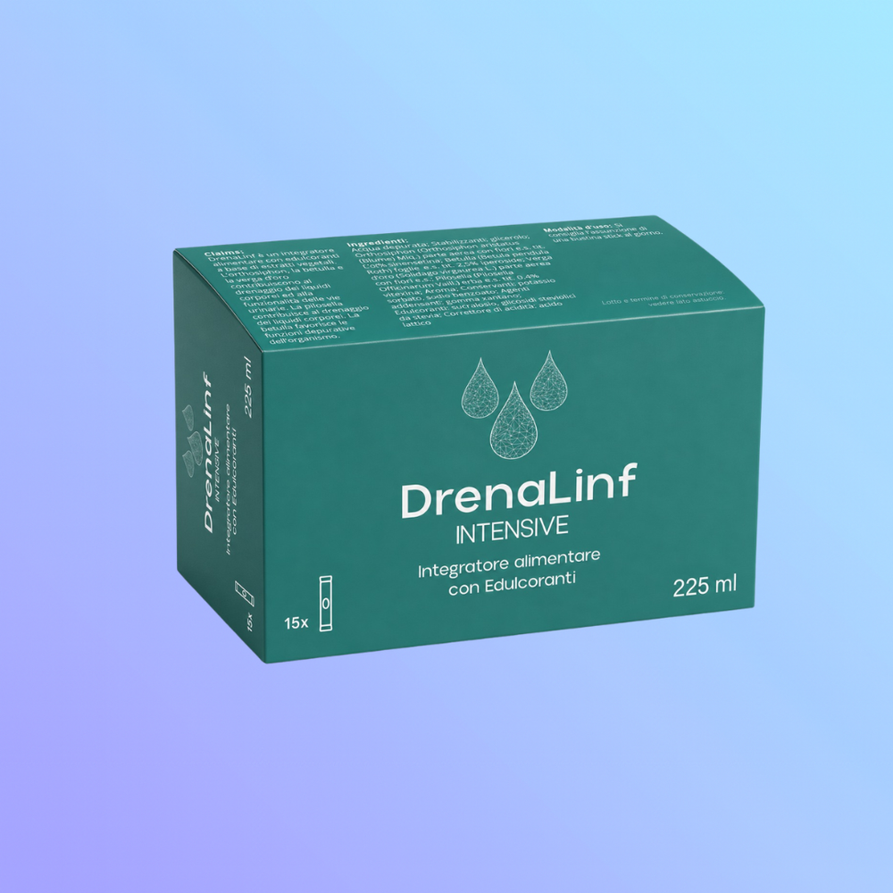DrenaLinf Intensive®️ – Integratore Drenante Liquido Concentrato in Bustine Stick